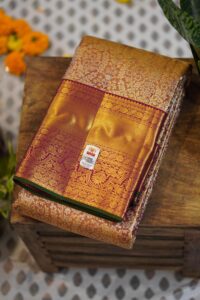 Tissue Kanjeevaram Saree – Rani Pink