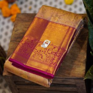 Tissue Kanjeevaram Saree – Pink
