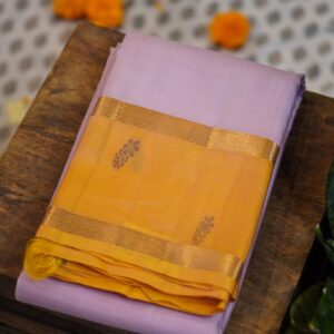 Madhavaram Saree – Lavender/Mustard