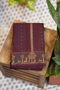 Kanjeevaram Saree – Brown