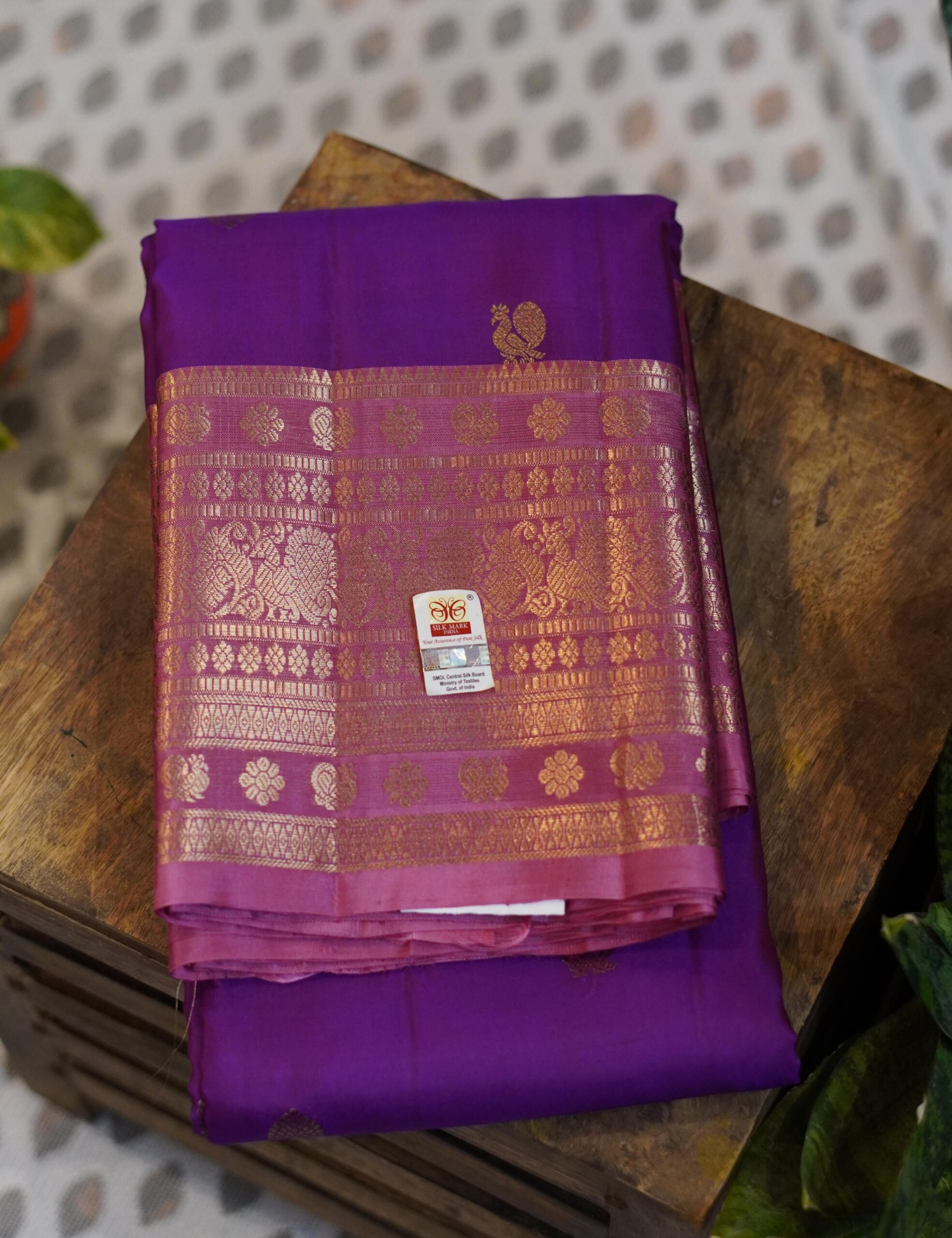 Kanjeevaram Saree – Purple & Mauve