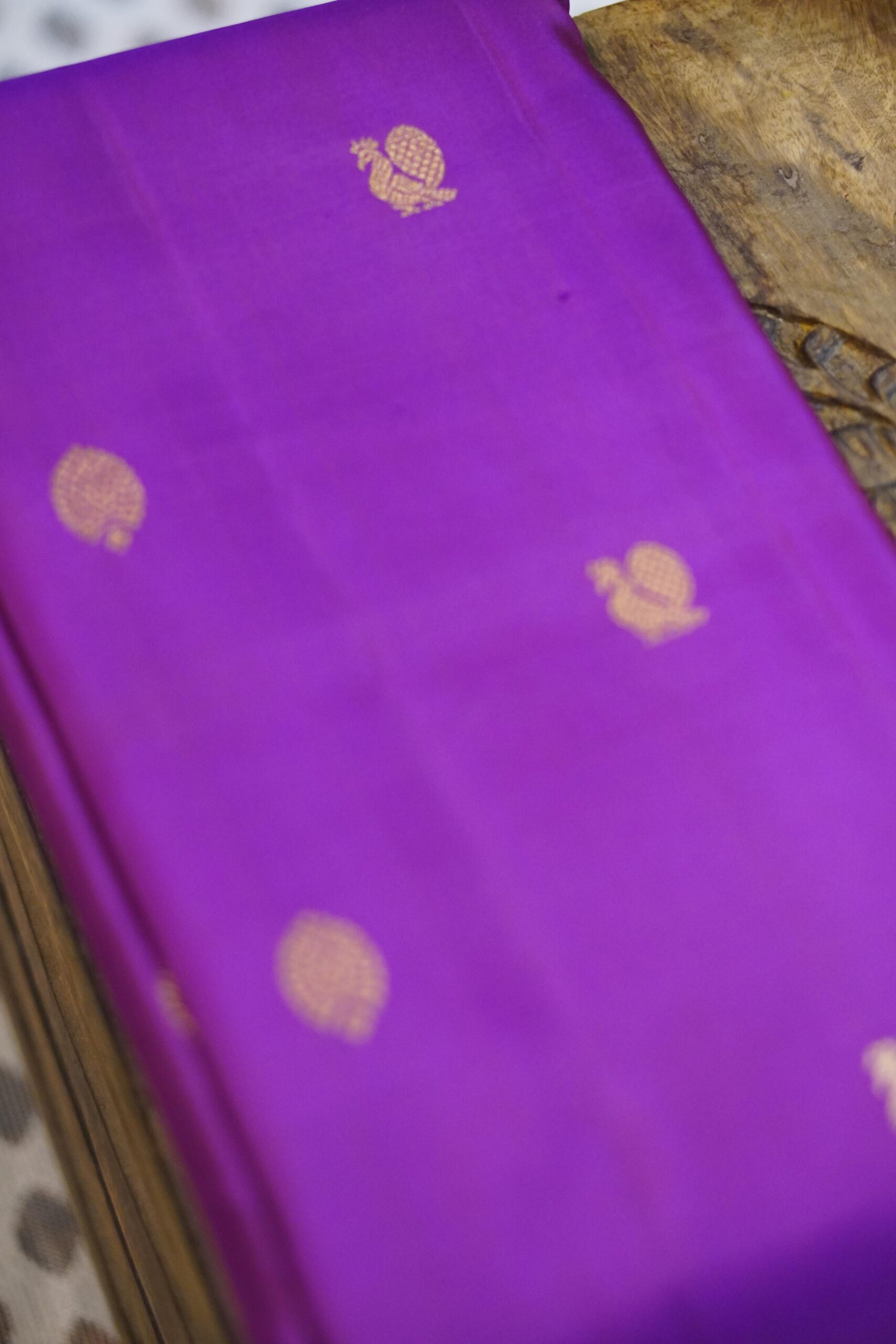 Kanjeevaram Saree – Purple & Mauve - Image 5