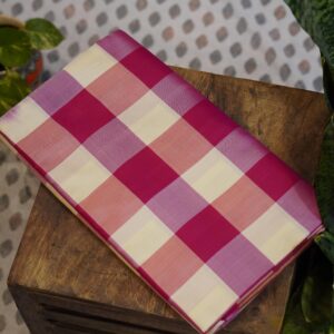 Madhavaram Saree – Cotton Candy Checks