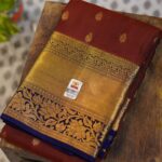 Kanjeevaram Saree – Rust/Blue