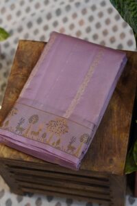Kanjeevaram Saree – Onion Pink