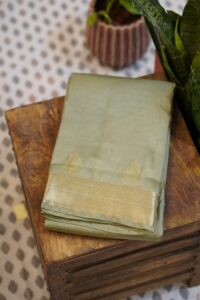 Kanjeevaram Saree – Pistachio