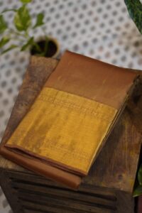 Kanjeevaram Saree – Chikoo brown