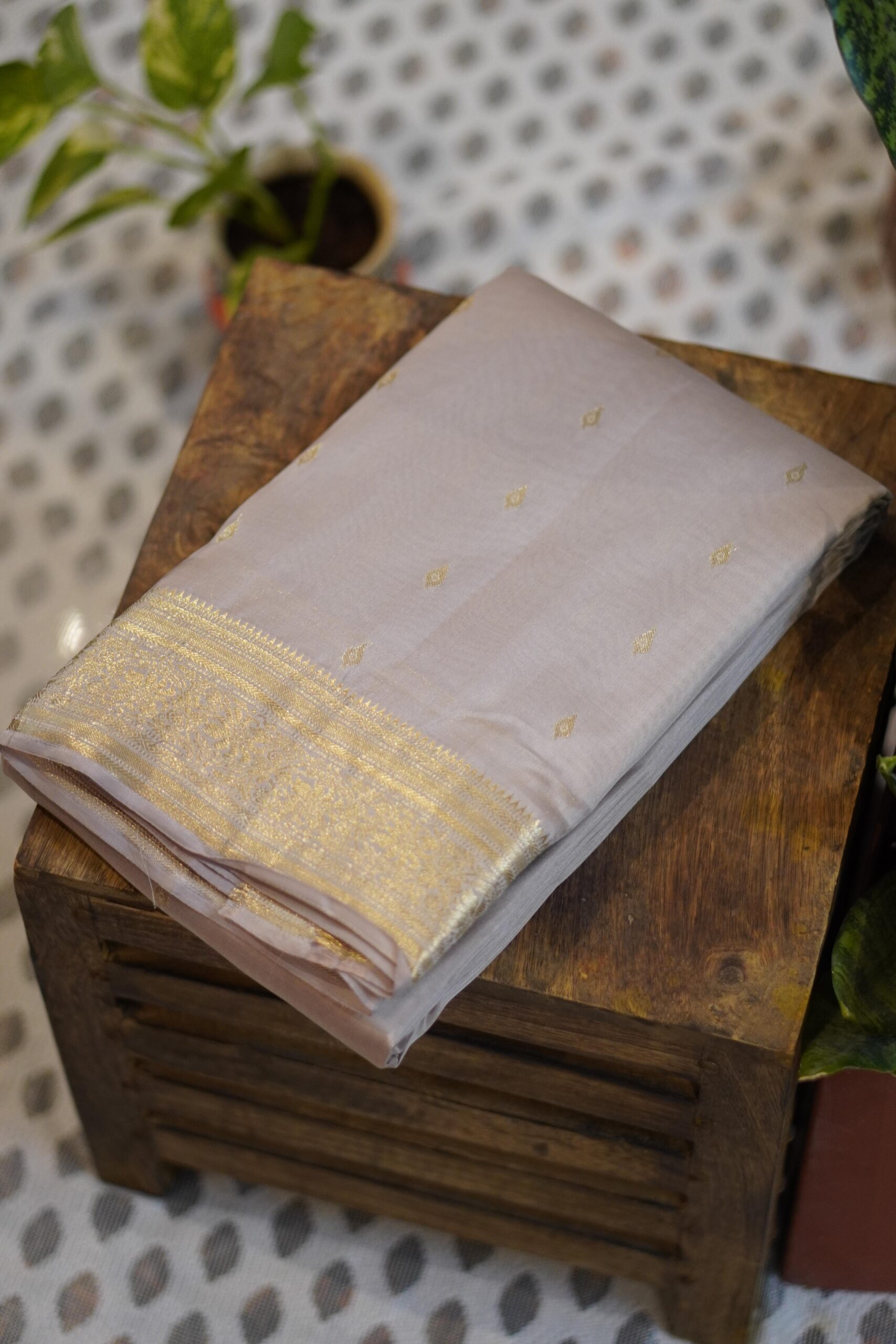 Kanjeevaram Saree – Silver