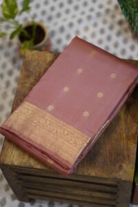Kanjeevaram Saree – Onion Pink