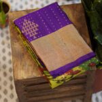 Pochampally Saree – Green/Purple