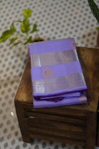 Kanjeevaram Saree – Lavender/Wine