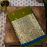 Kanjeevaram Saree – Olive/Teal
