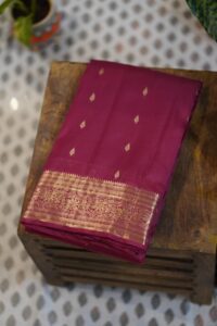 Kanjeevaram Saree – Onion Pink