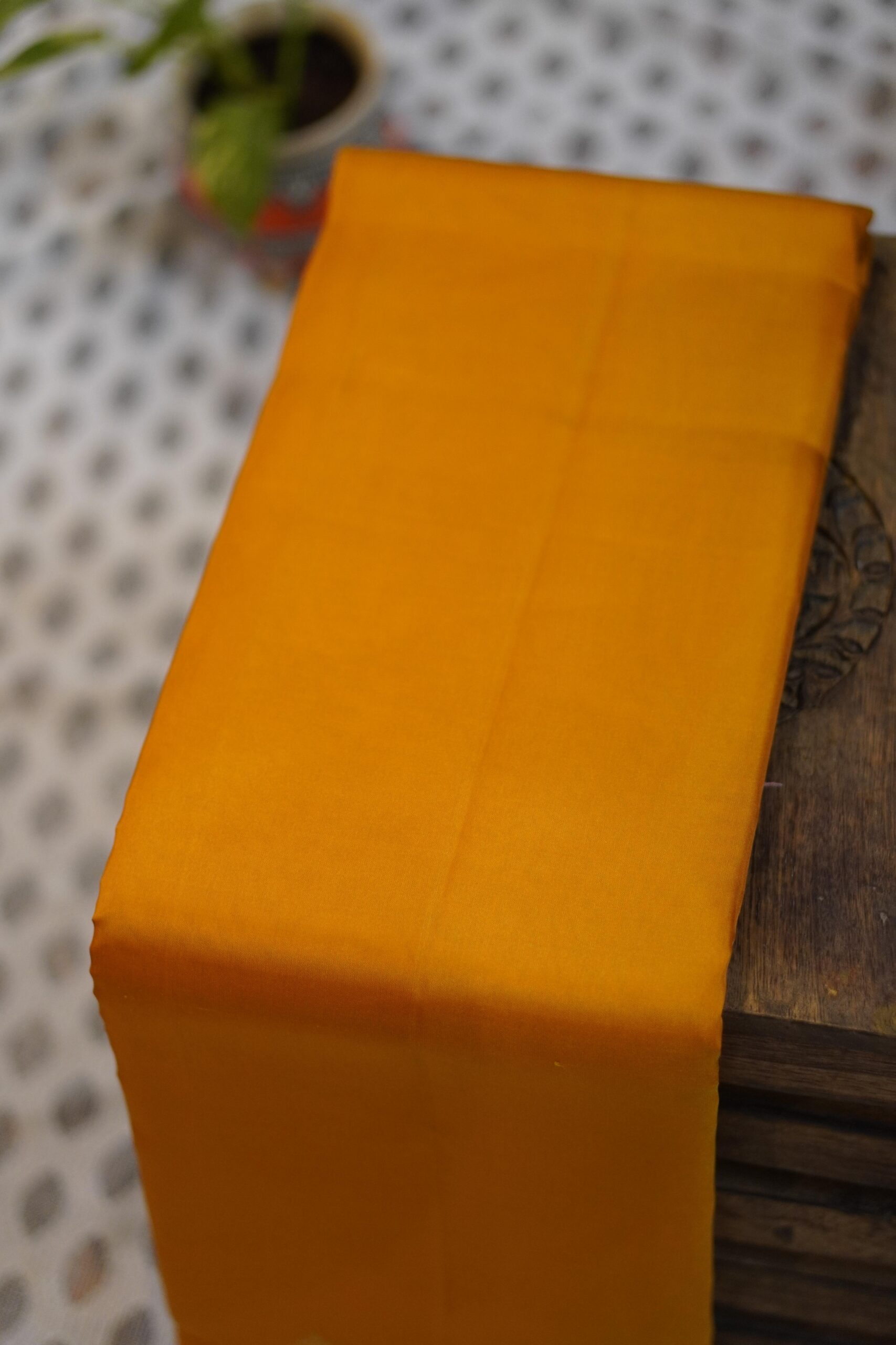 Kanjeevaram Saree – Mustard - Image 5