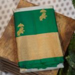Kanjeevaram Saree – Mint Green/Green