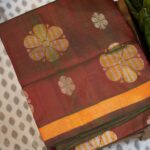 Madhavaram Saree – Green/Red