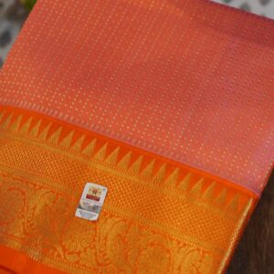 Venkatagiri Saree – Peach/Orange